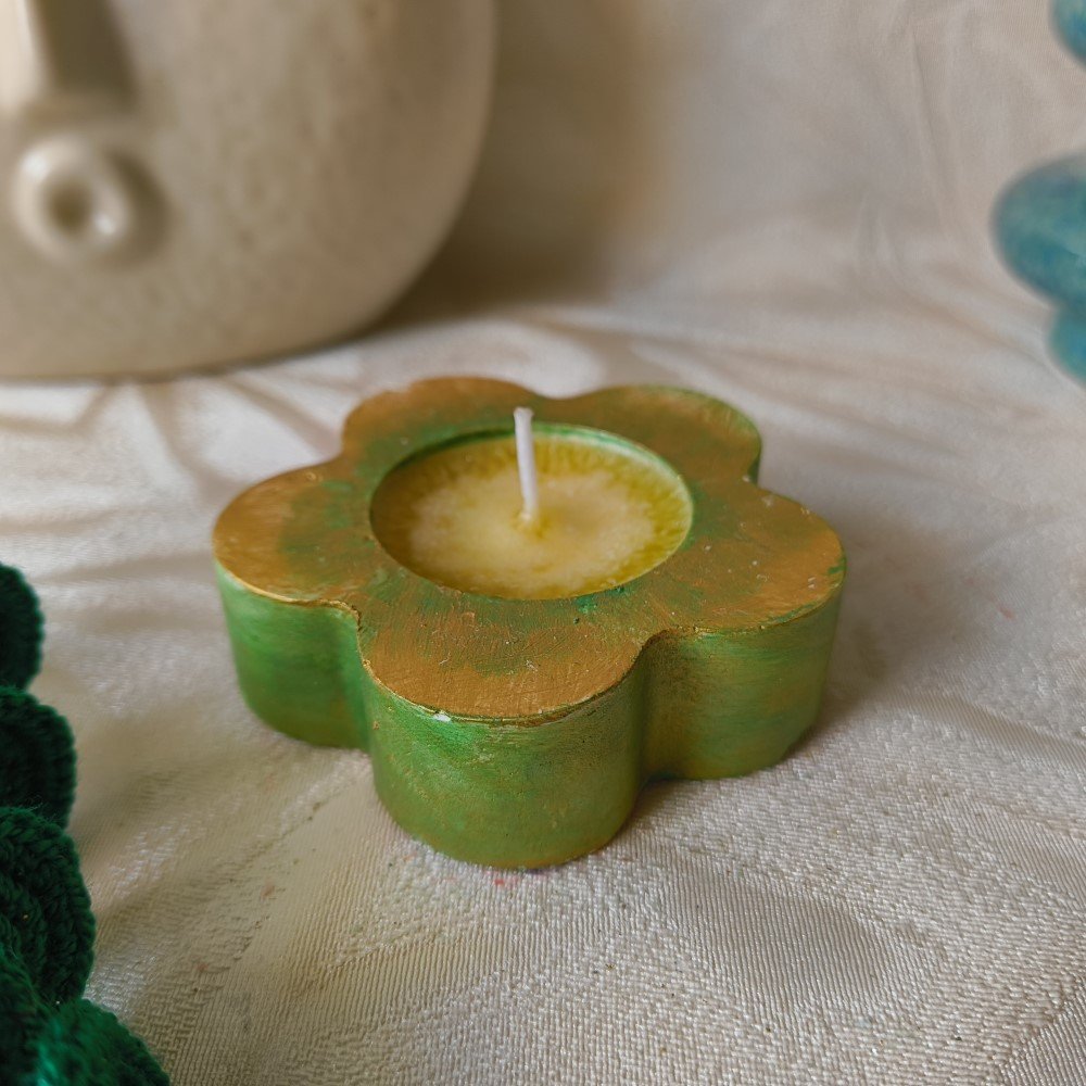 Flower Candle - Cemented - Image 2