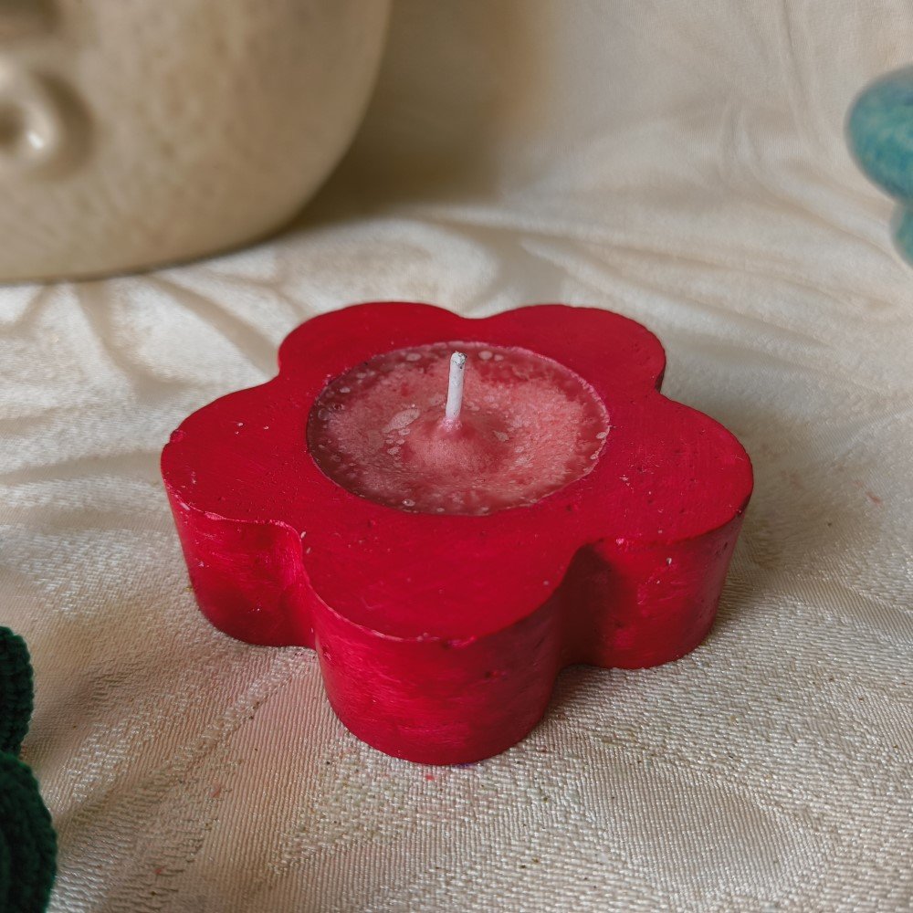 Flower Candle - Cemented - Image 4