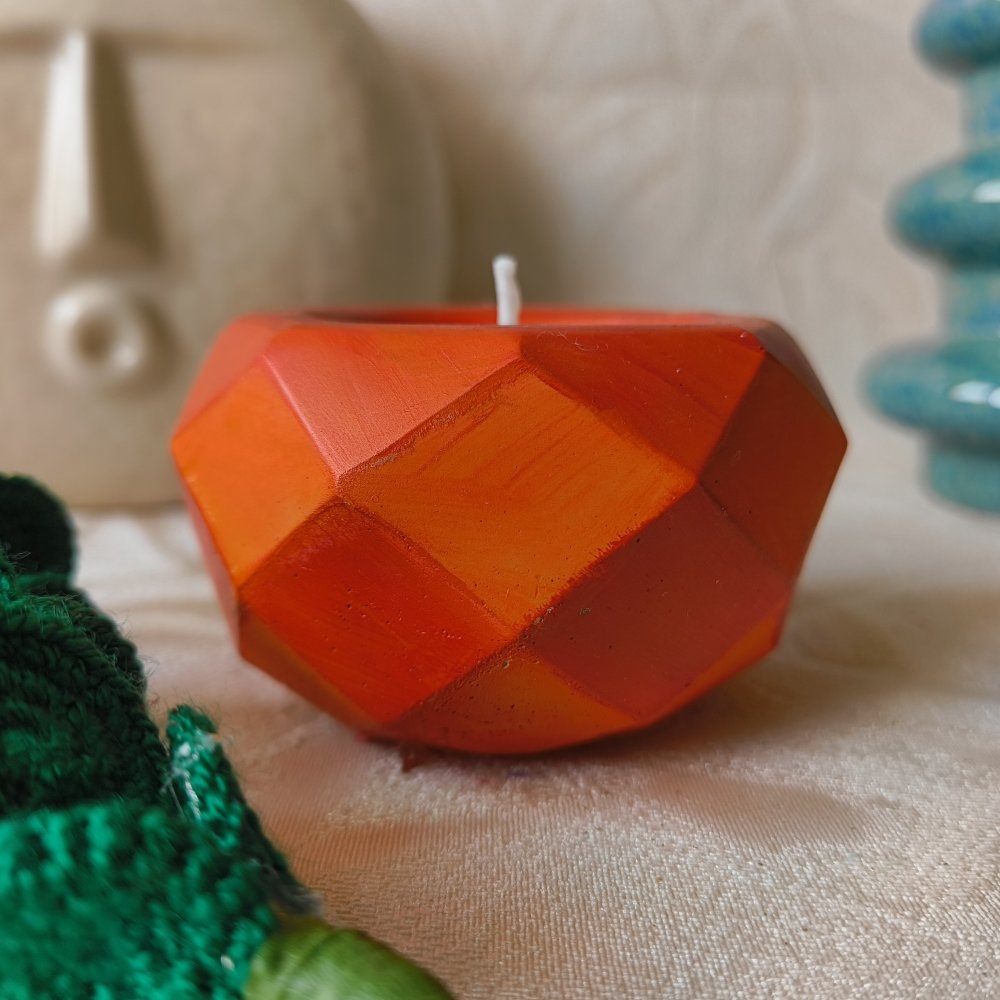 Geometric Candle - Cemented - Image 2